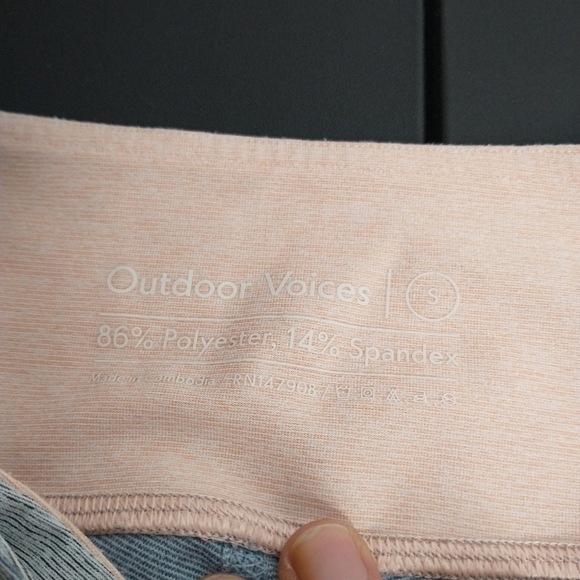 ☀️Outdoor Voices TriColor 7/8 Leggings, size S - Picture 2 of 8